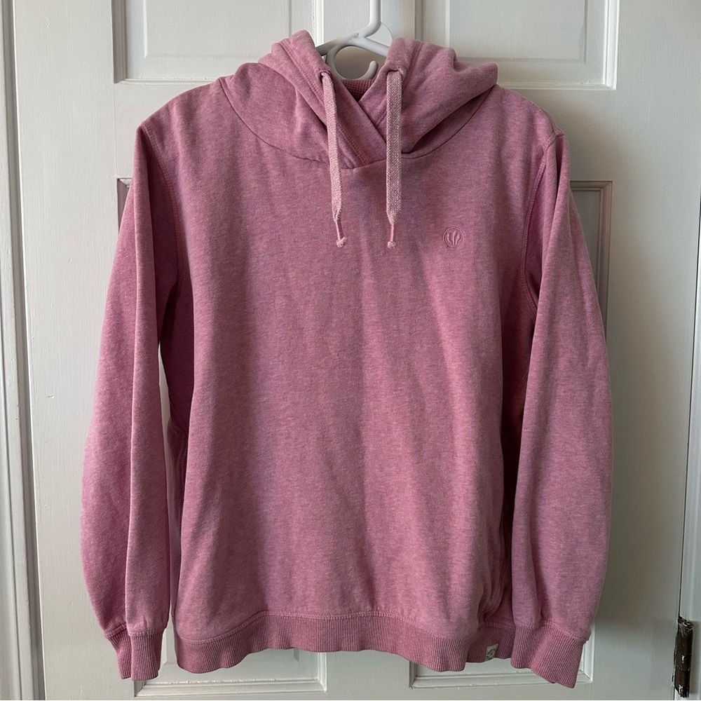 Fat Face Heathered Light Pink Hoodie Size M